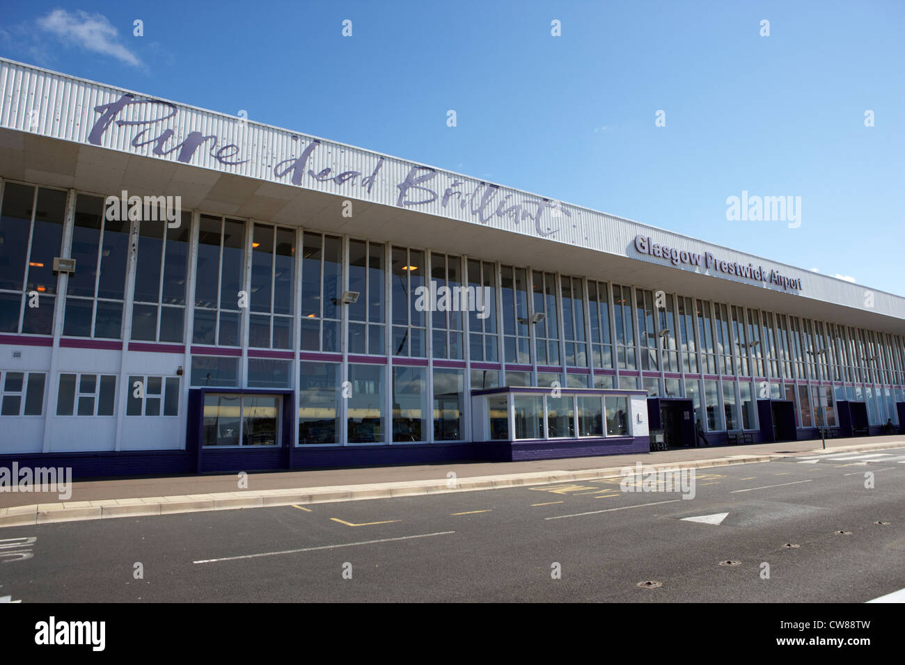 Glasgow Prestwick Airport Scotland Regno Unito Regno Unito Foto Stock