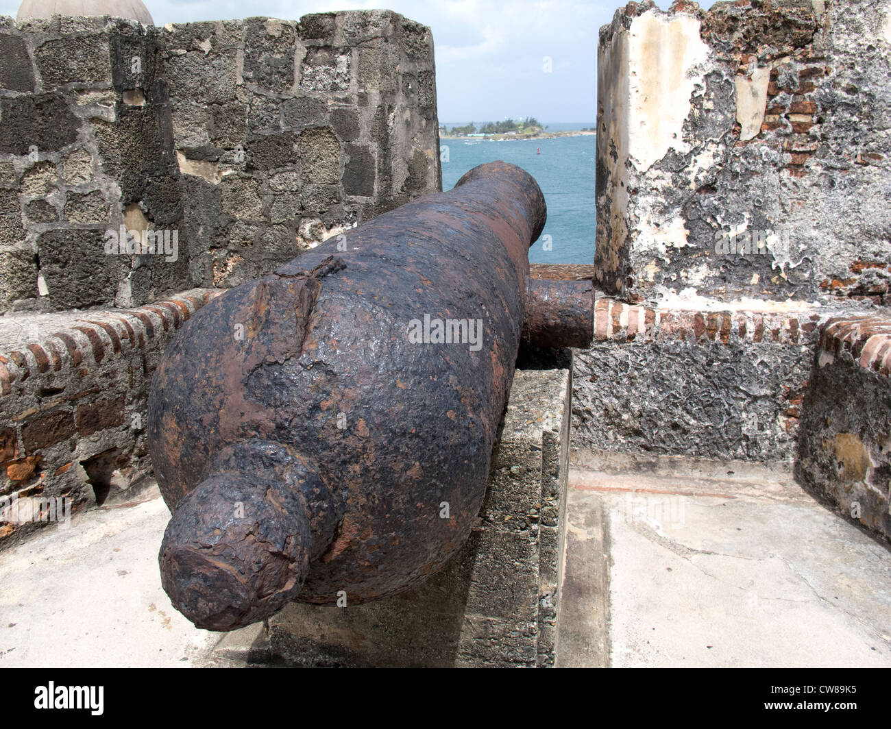 El Morro Fortezza a San Juan, Puerto Rico Foto Stock