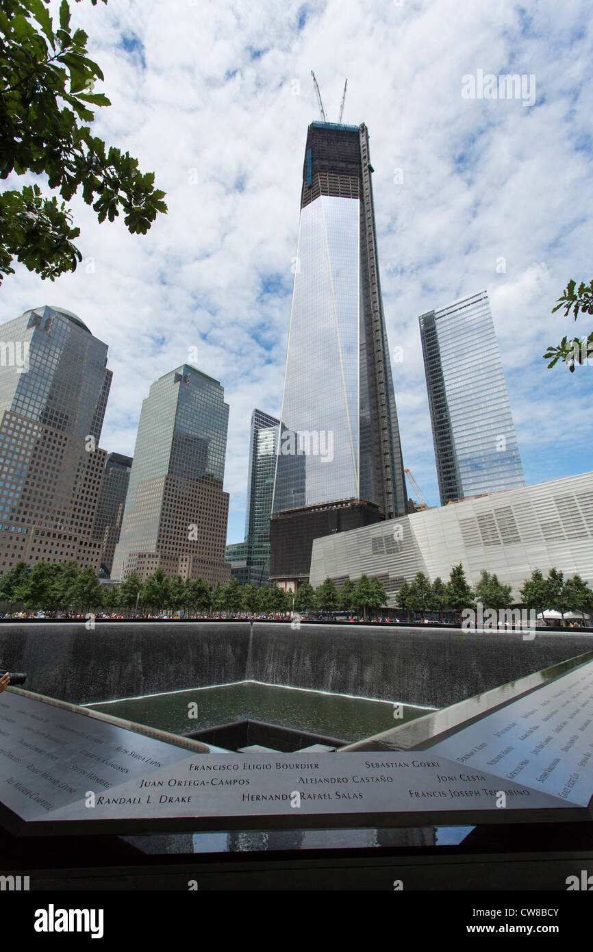 Freedom Tower, World Trade Center uno in costruzione Foto Stock