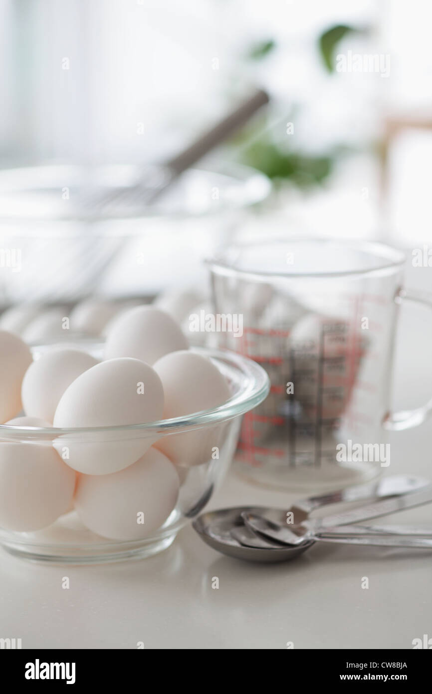 Cucina domestica scena Foto Stock