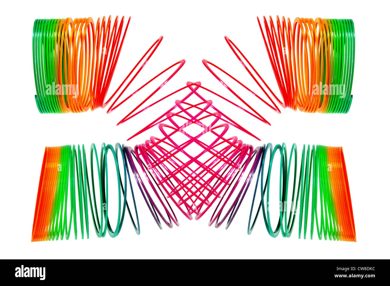 Forma di cuore la molla a spirale del giocattolo Foto stock - Alamy