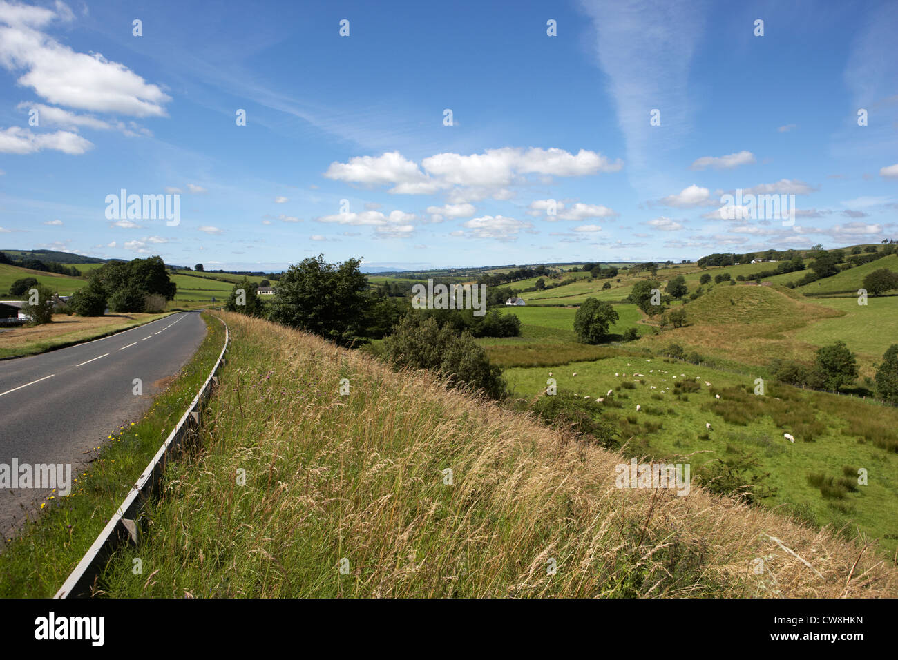 A71 a carreggiata singola attraverso la valle di irvine Scotland Regno Unito Regno Unito Foto Stock