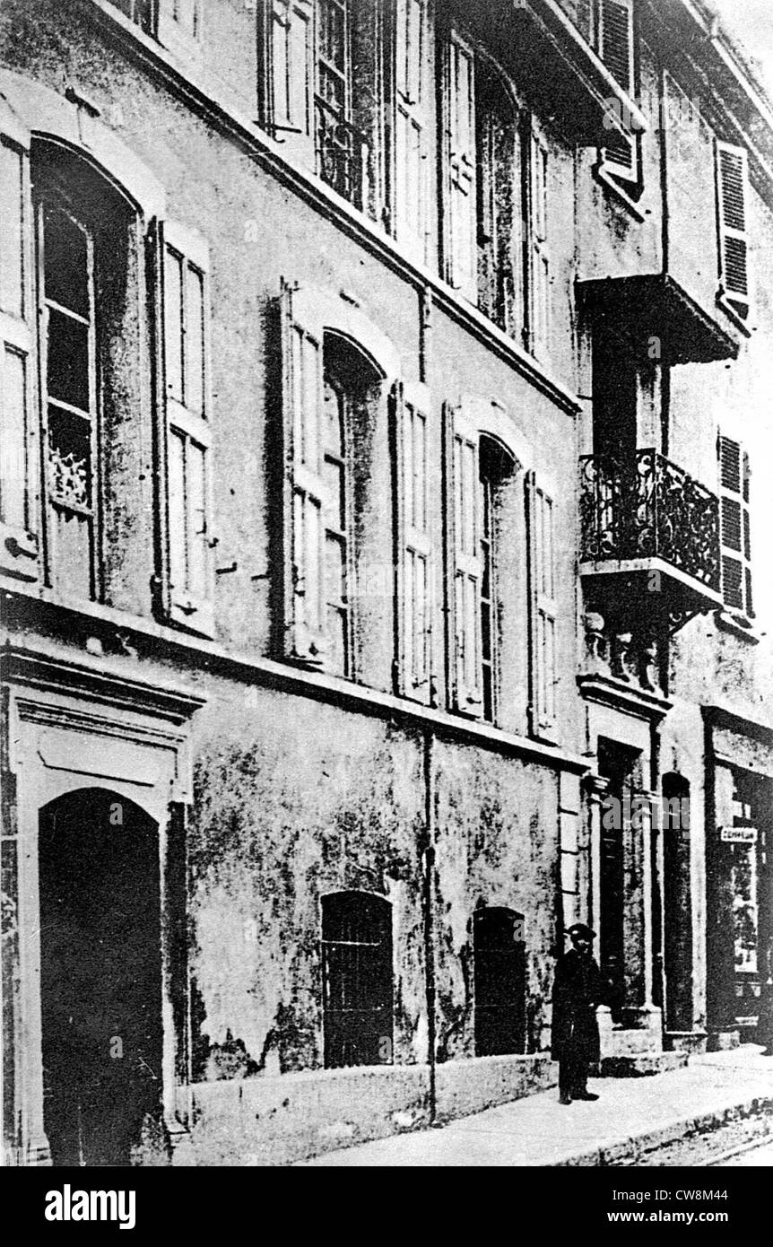 Berlioz natali a Côte-Saint-André Foto Stock