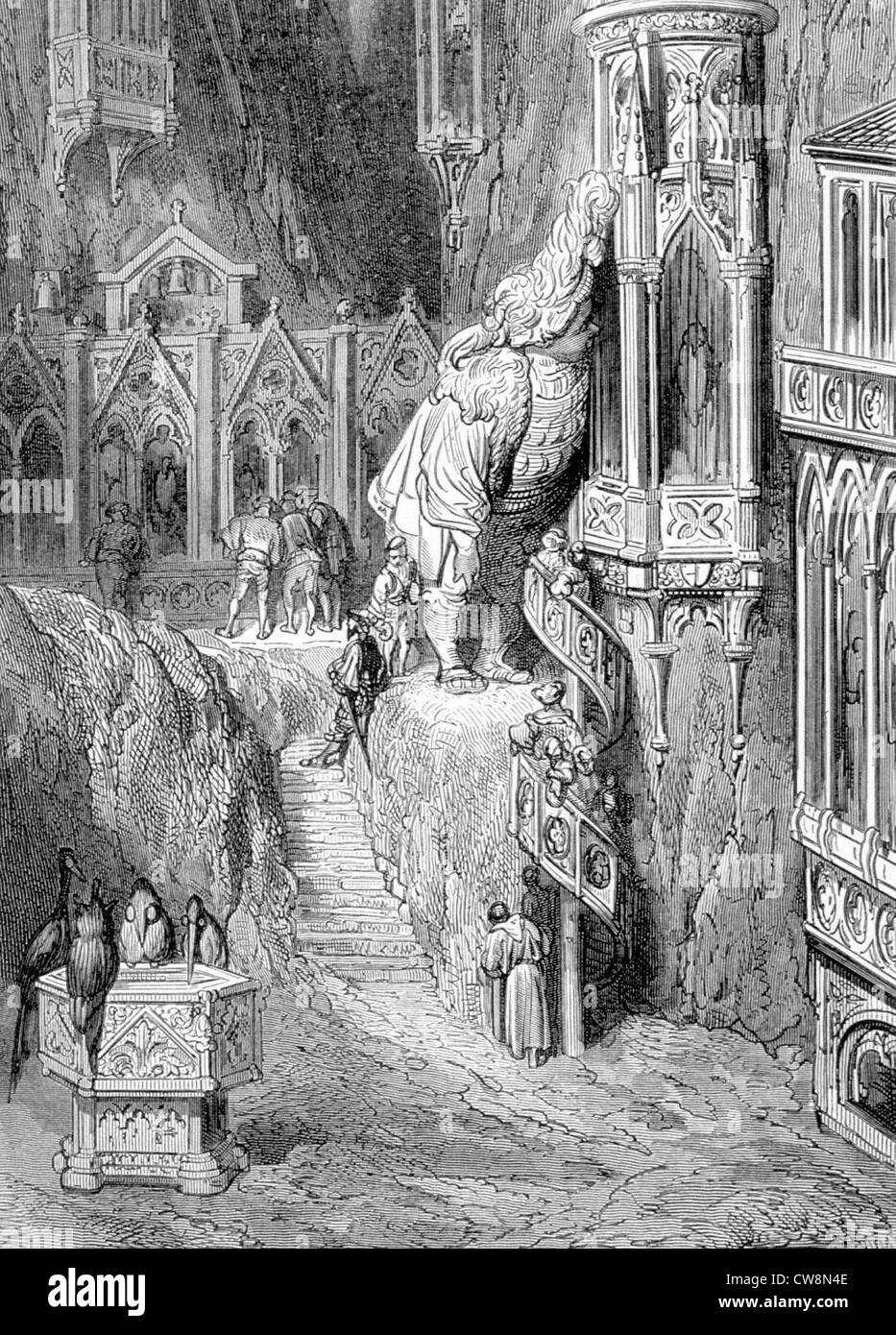 Rabelais, illustrazione di Gustave Doré Foto Stock