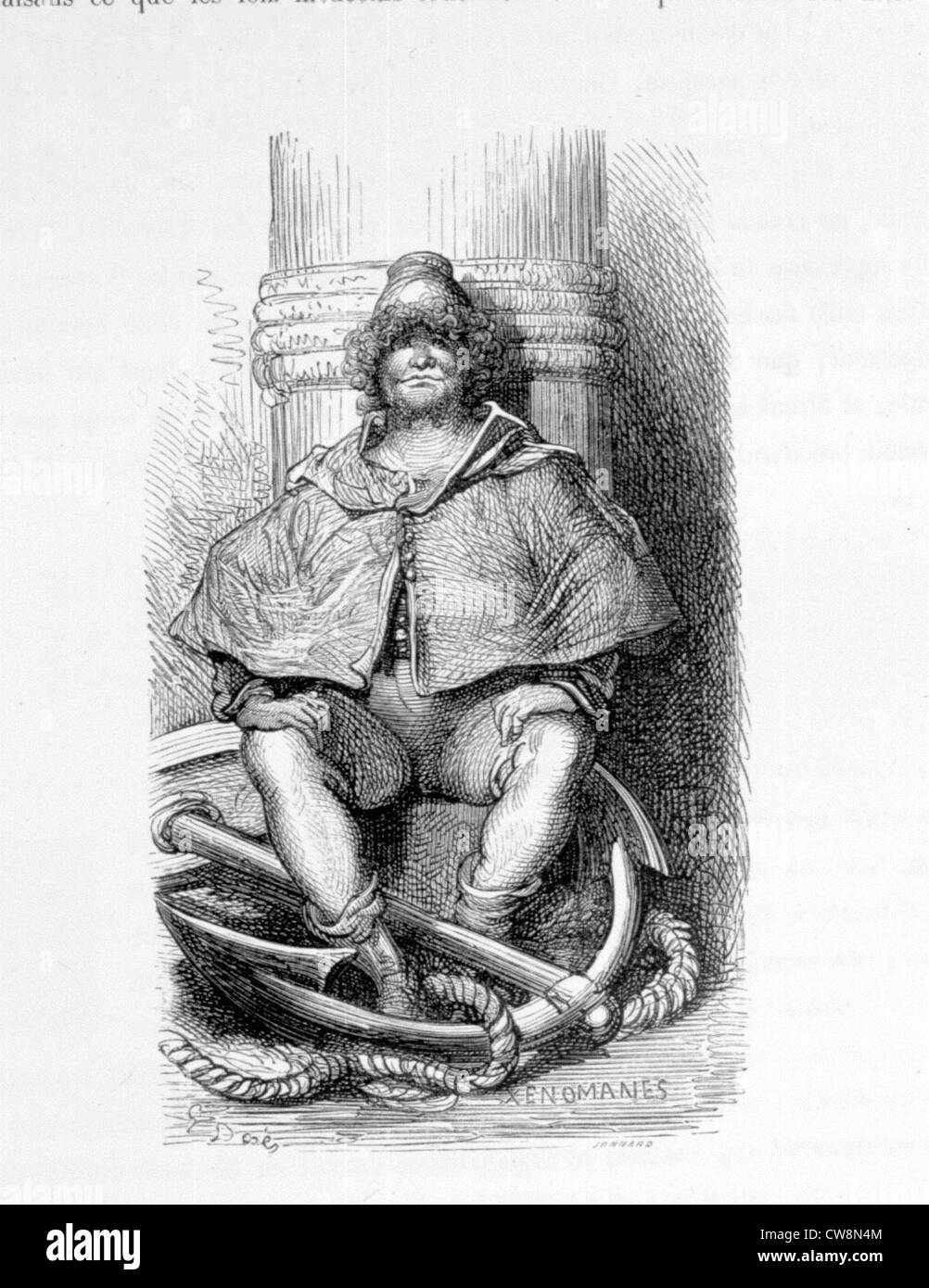 Rabelais, illustrazione di Gustave Doré Foto Stock
