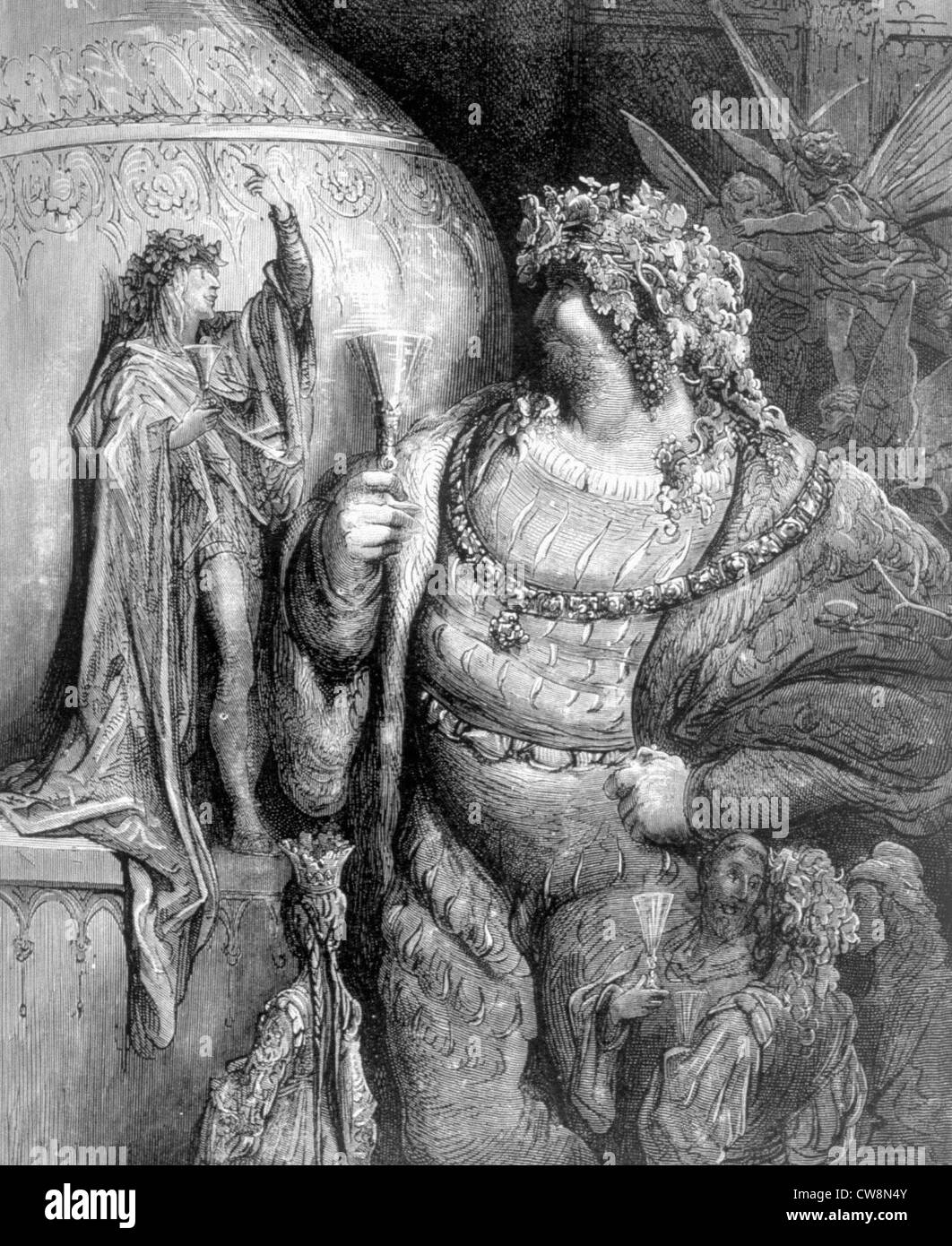 Rabelais, illustrazione di Gustave Doré Foto Stock