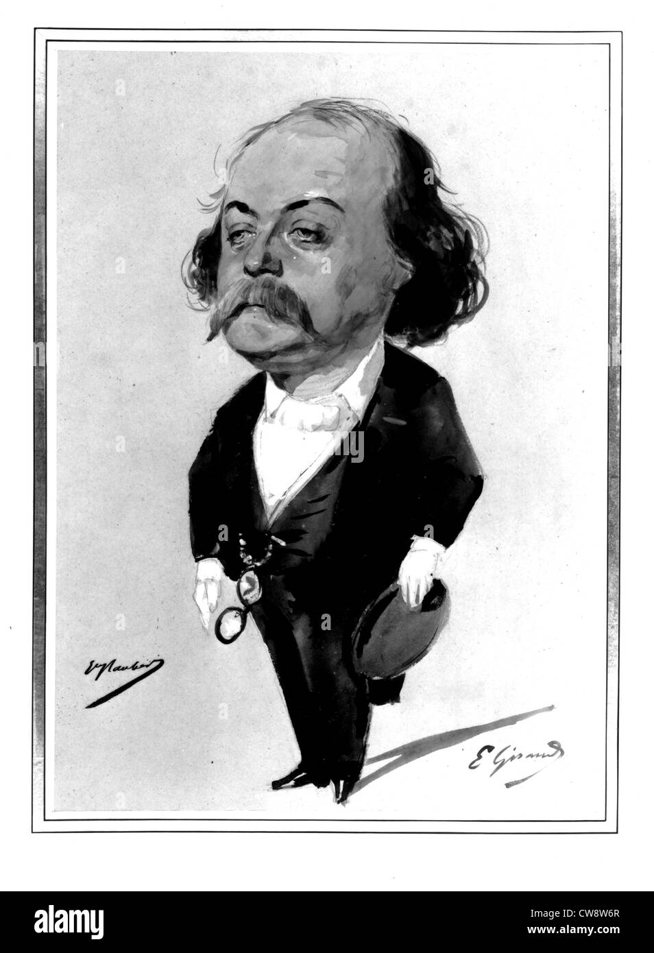 Gustave Flaubert par Eugène Giraud Foto Stock