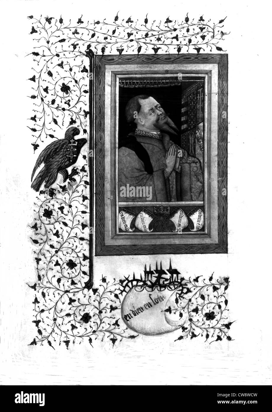 Ore di René d'Anjou, Ritratto di René d'Anjou Foto Stock