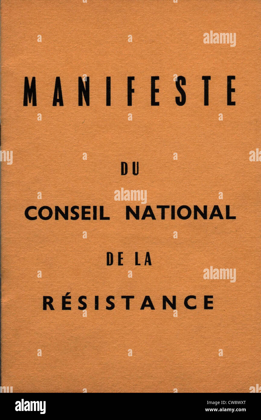 Manifesto del C.N.R. Foto Stock