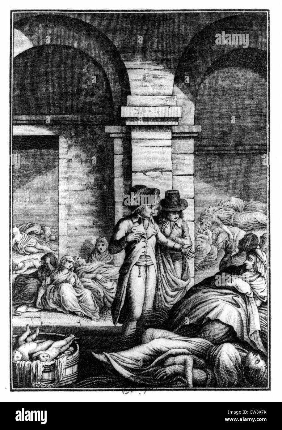 Vettore visitare il carcere femminile di Nantes Foto Stock