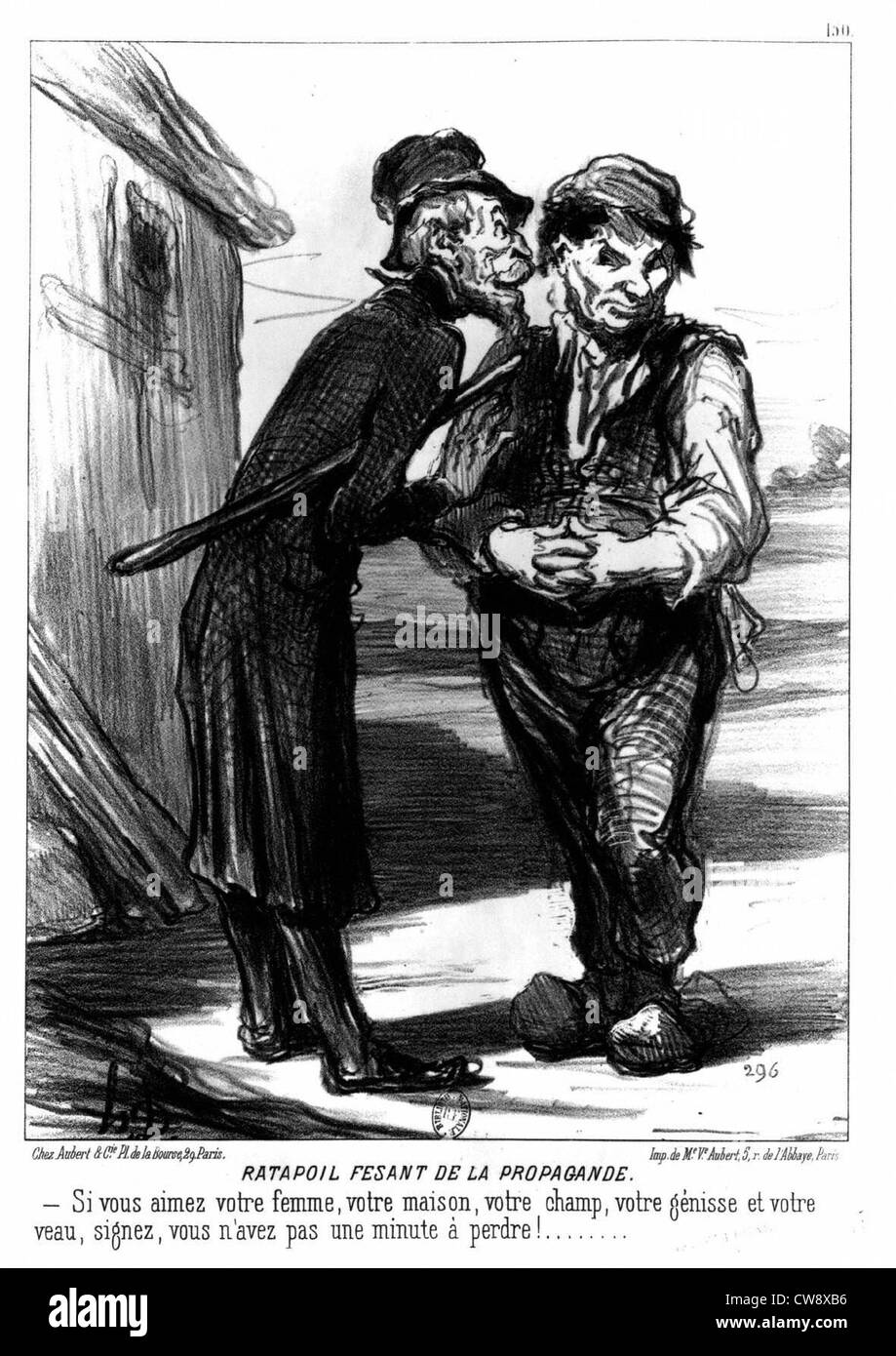 Ratapoil diffondere propaganda Foto Stock
