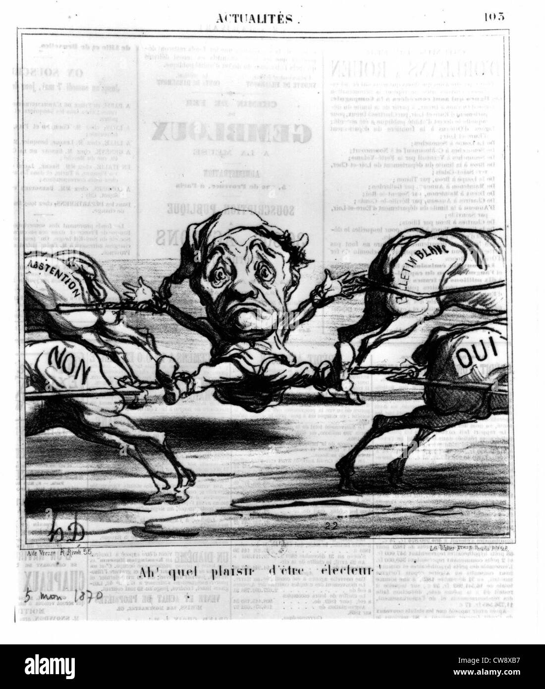 Ah ! Ciò che un piacere essere un elettore Foto Stock