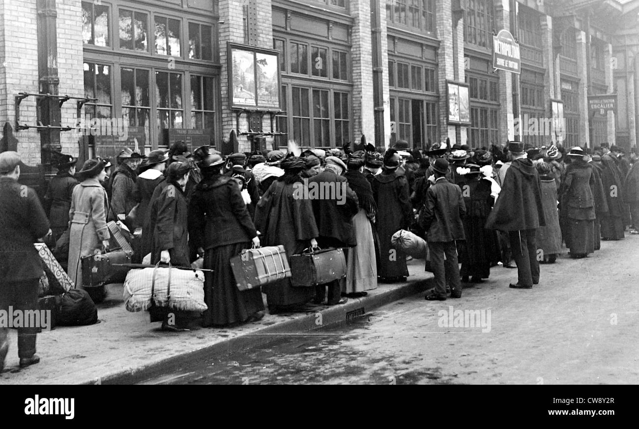 Partenza del Austro-Germans rimanente in Parigi Foto Stock