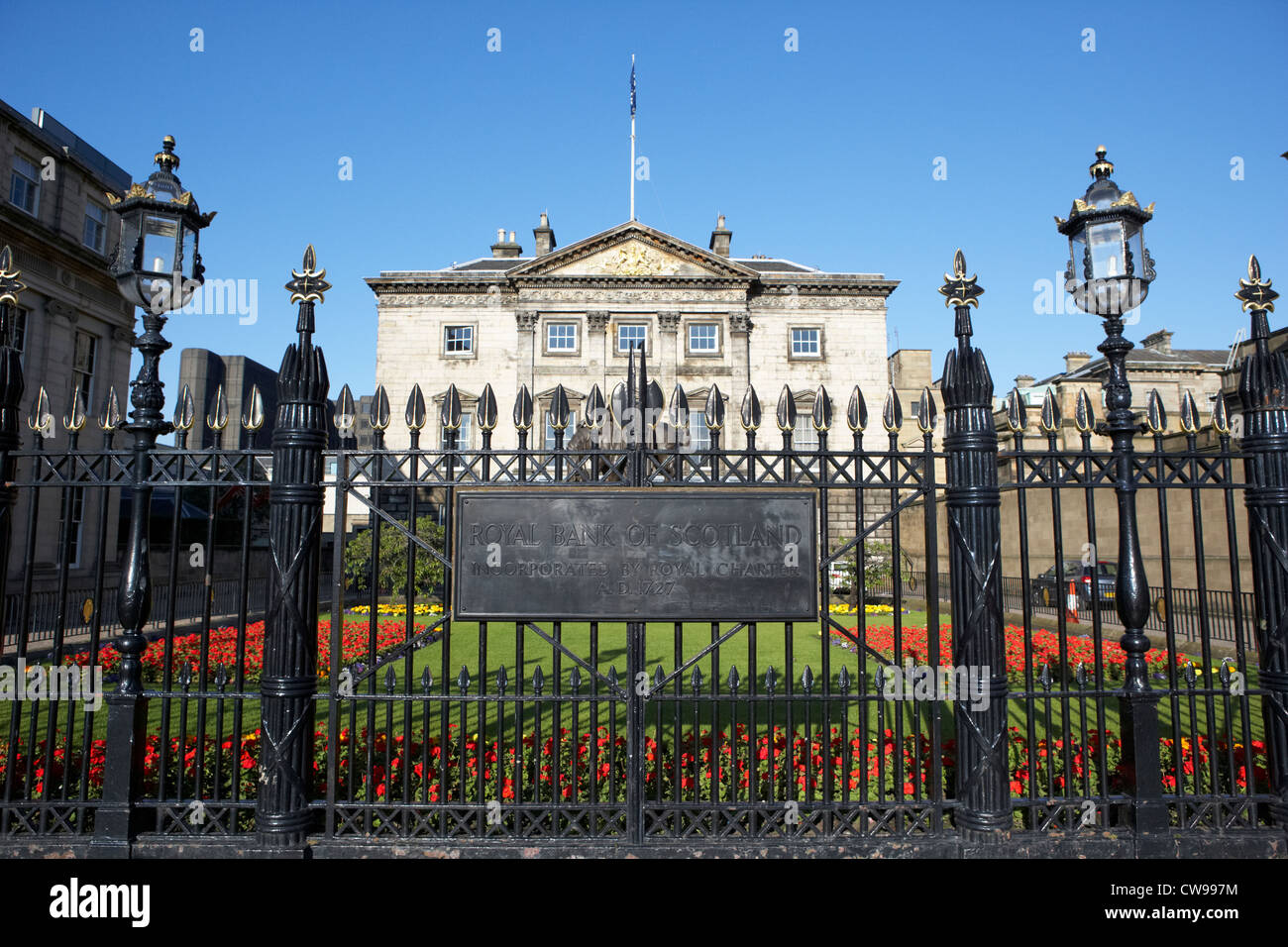 The Royal Bank of Scotland Scozia Edimburgo Regno Unito Regno Unito Foto Stock