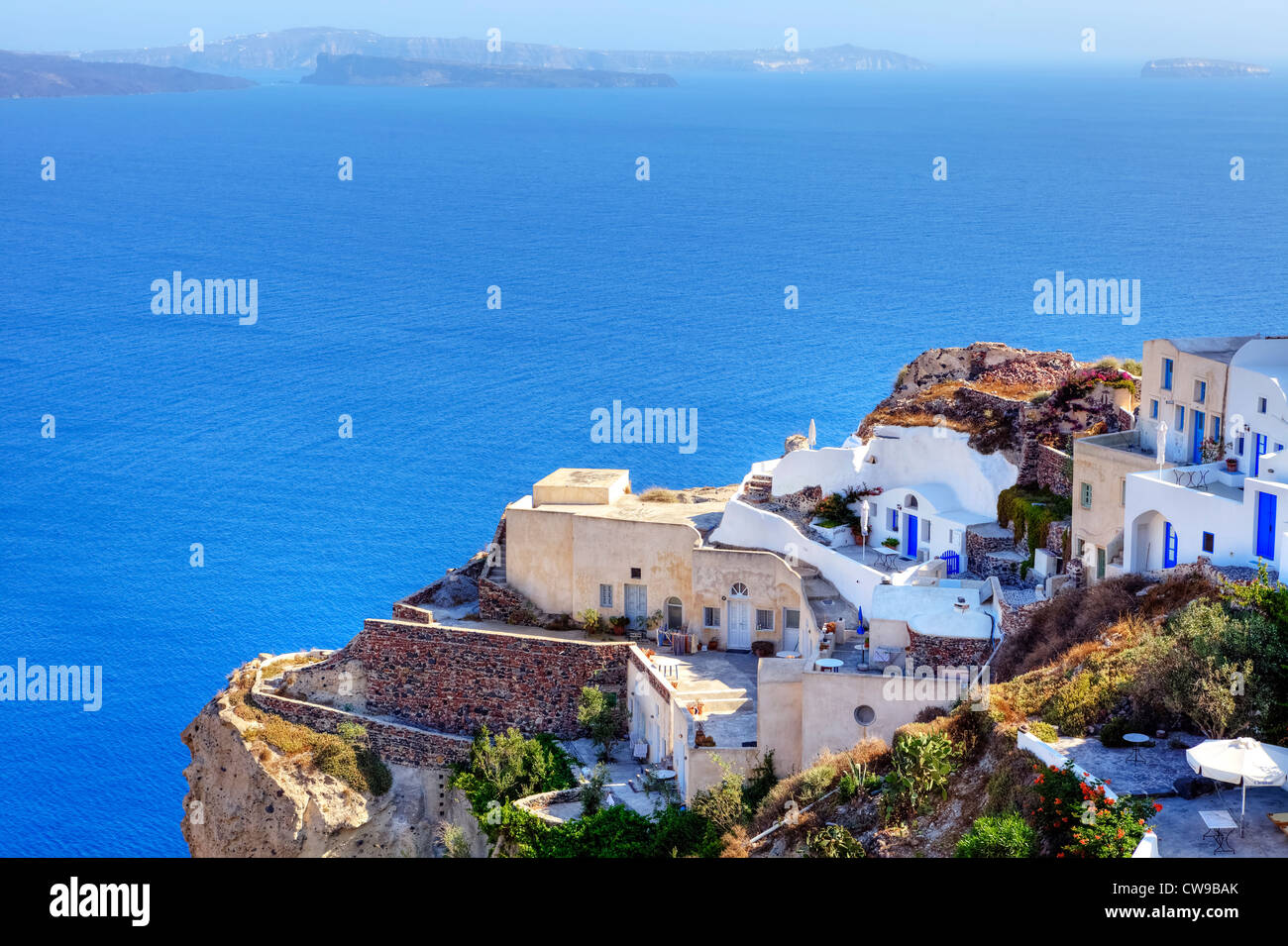Oia - Santorini, Grecia Foto Stock