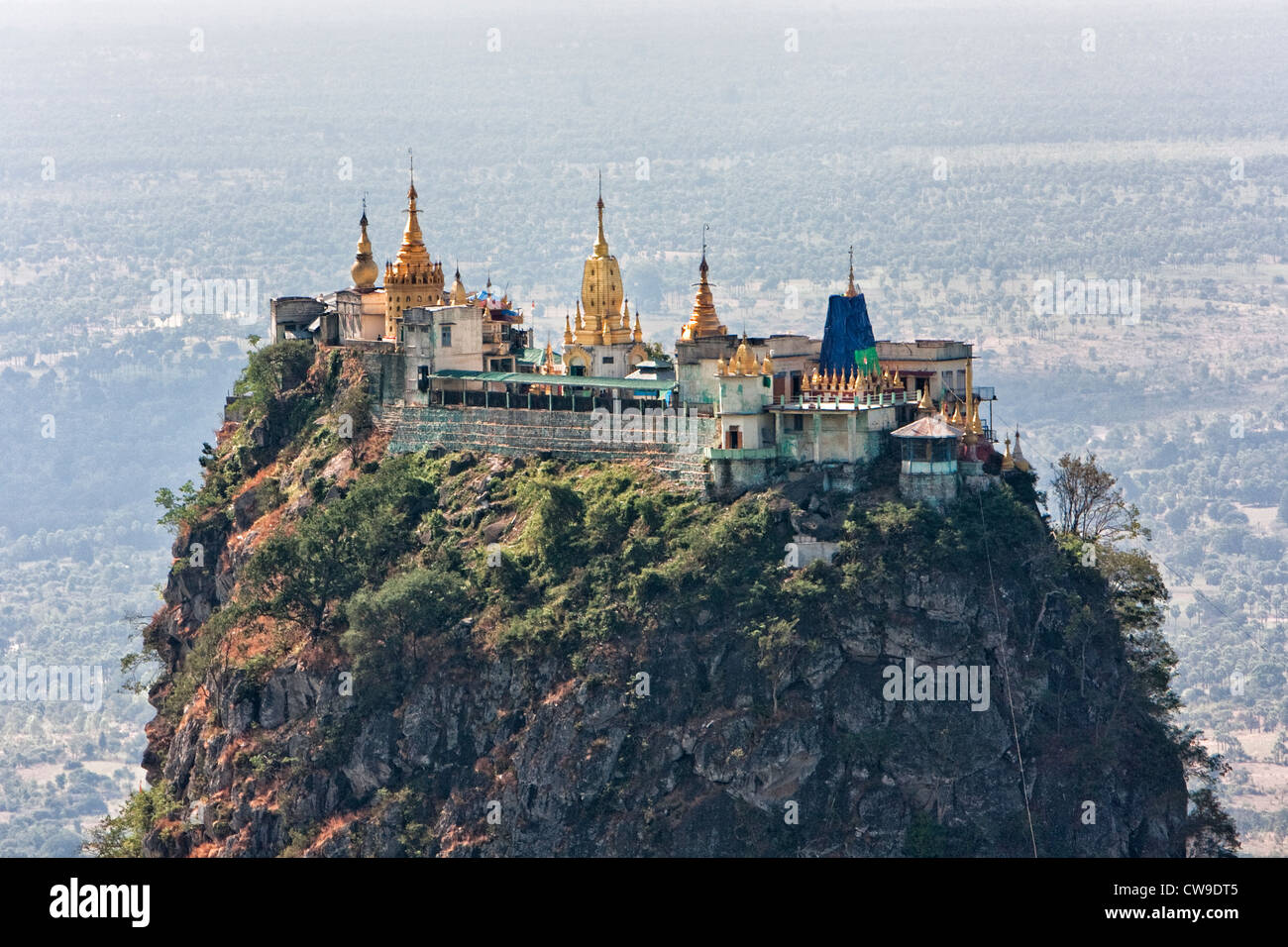 Myanmar Birmania. Il Monte Popa monastero. Foto Stock