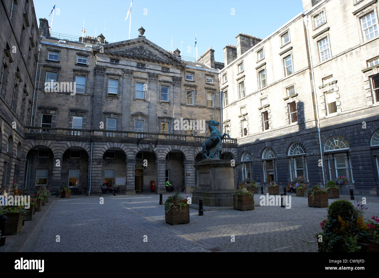 Città di Edimburgo la sede del consiglio city chambers edinburgh Scotland Regno Unito Regno Unito Foto Stock