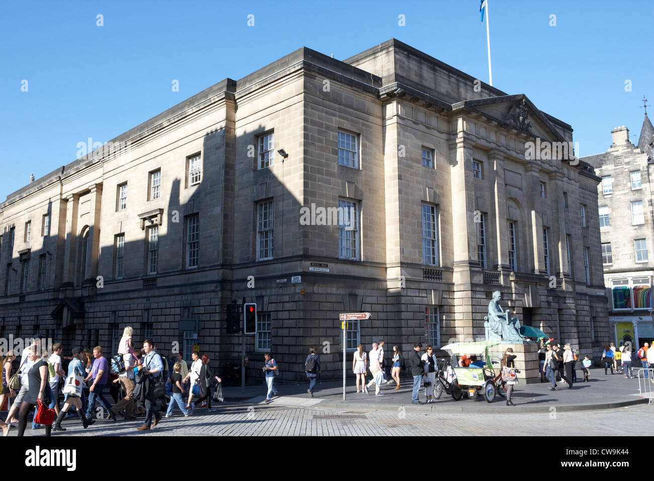 Alta corte di justiciary lawnmarket royal Mile città vecchia Edimburgo Scozia uk Regno Unito Foto Stock