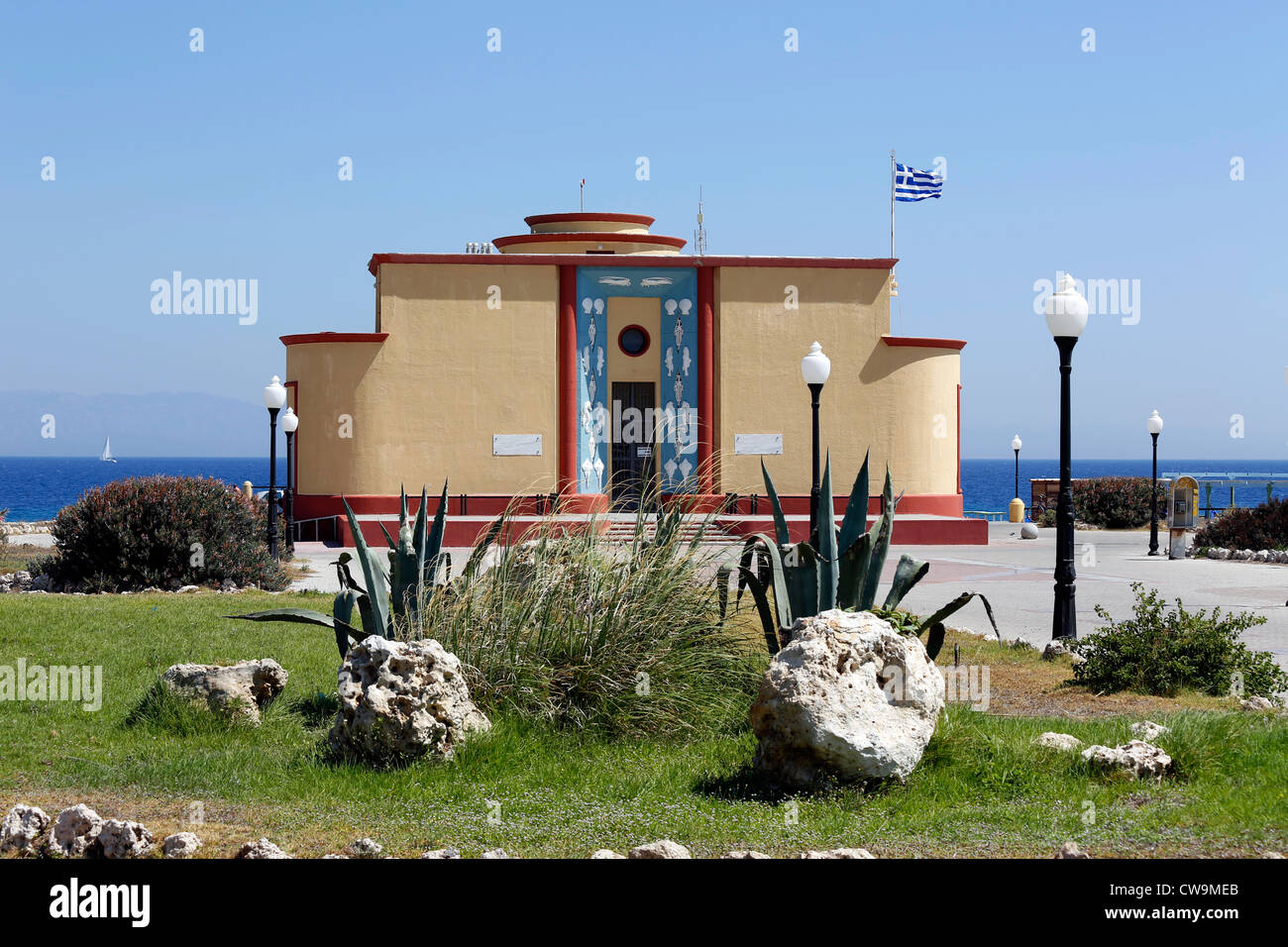 La Stazione Idrobiologica ( acquario) di Rodi, Rodi, Grecia Foto stock -  Alamy