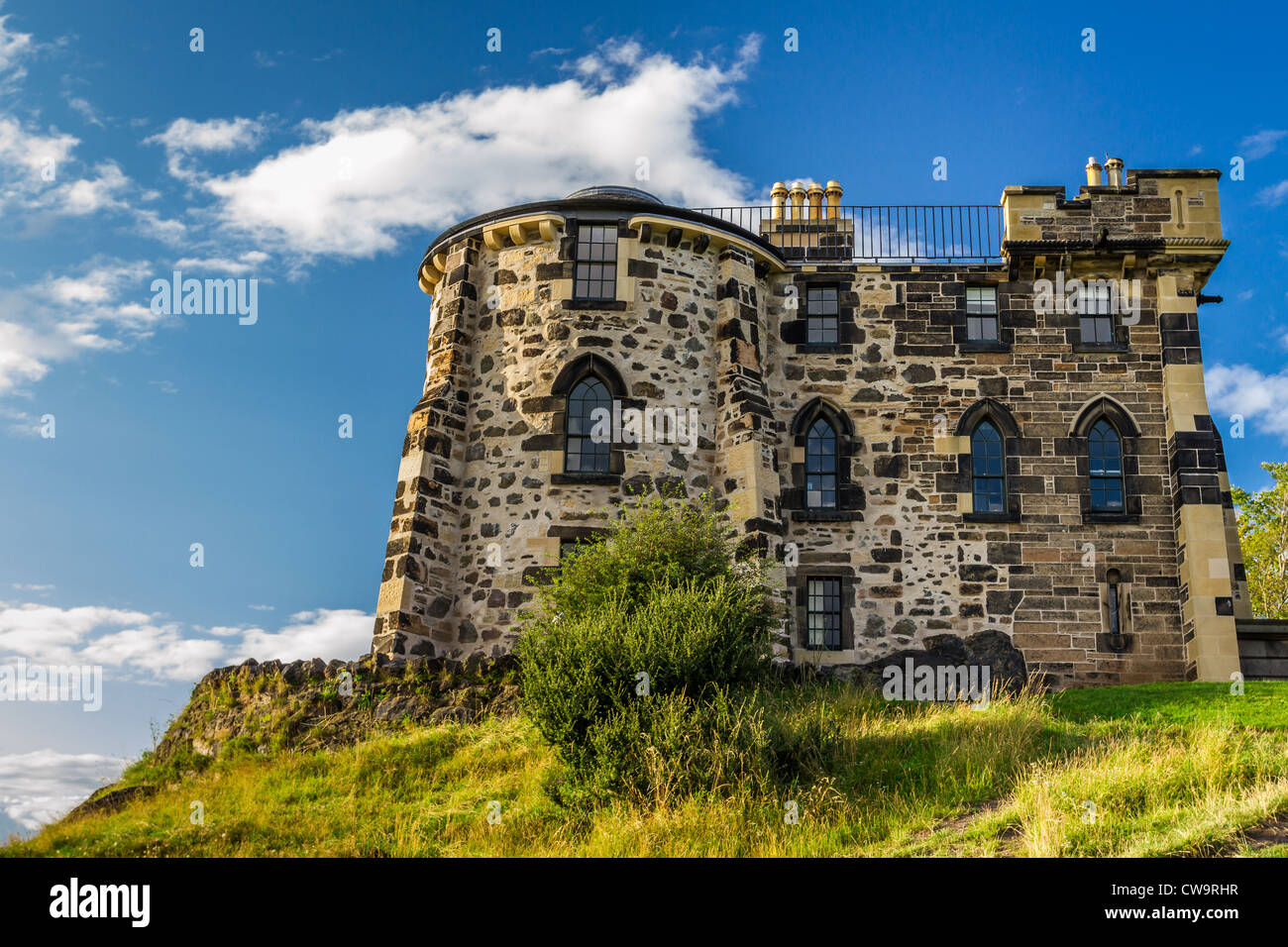 La casa gotica Edimburgo in estate Foto Stock