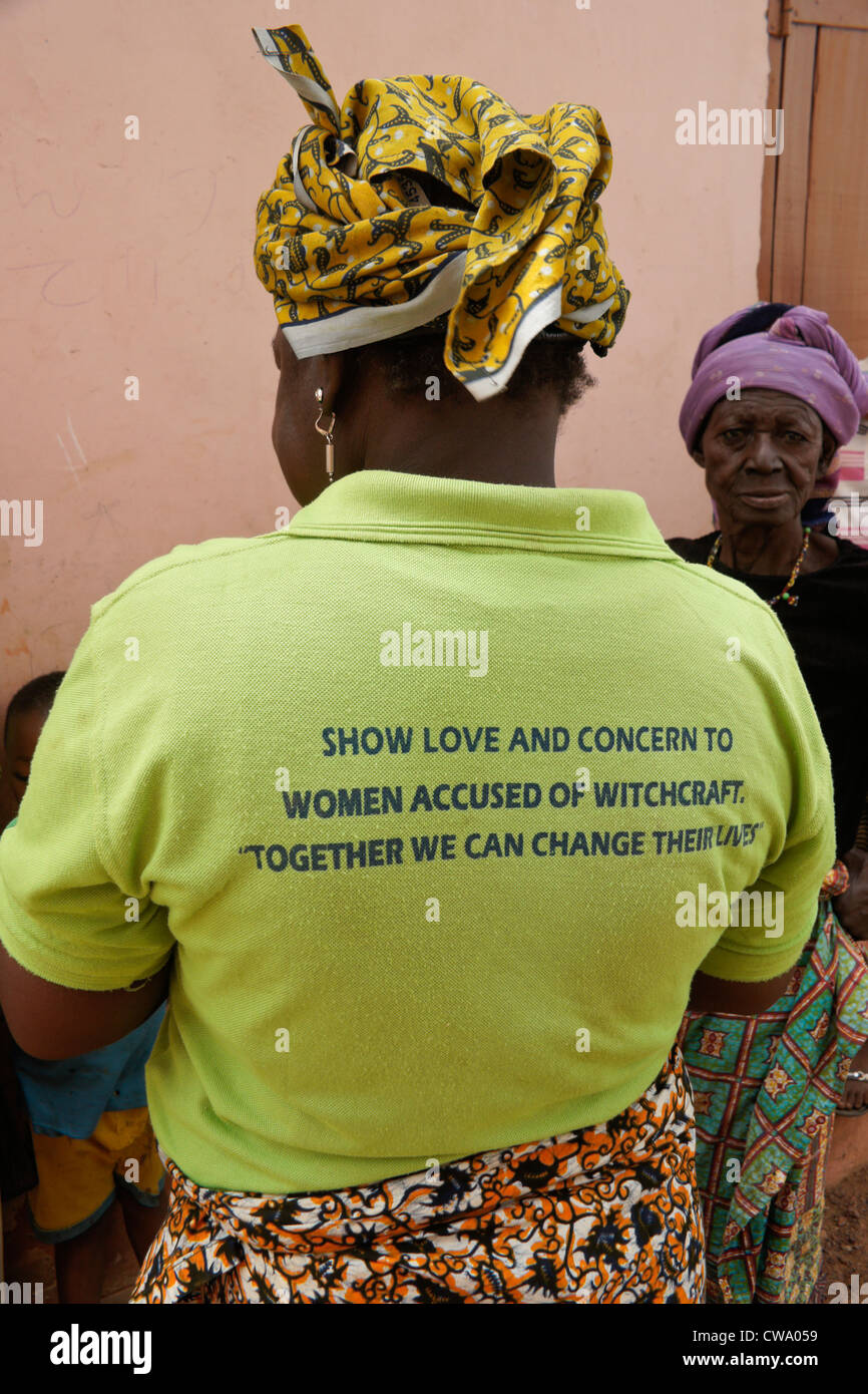 Donna di Gambaga, Ghana, accusati di stregoneria Foto Stock