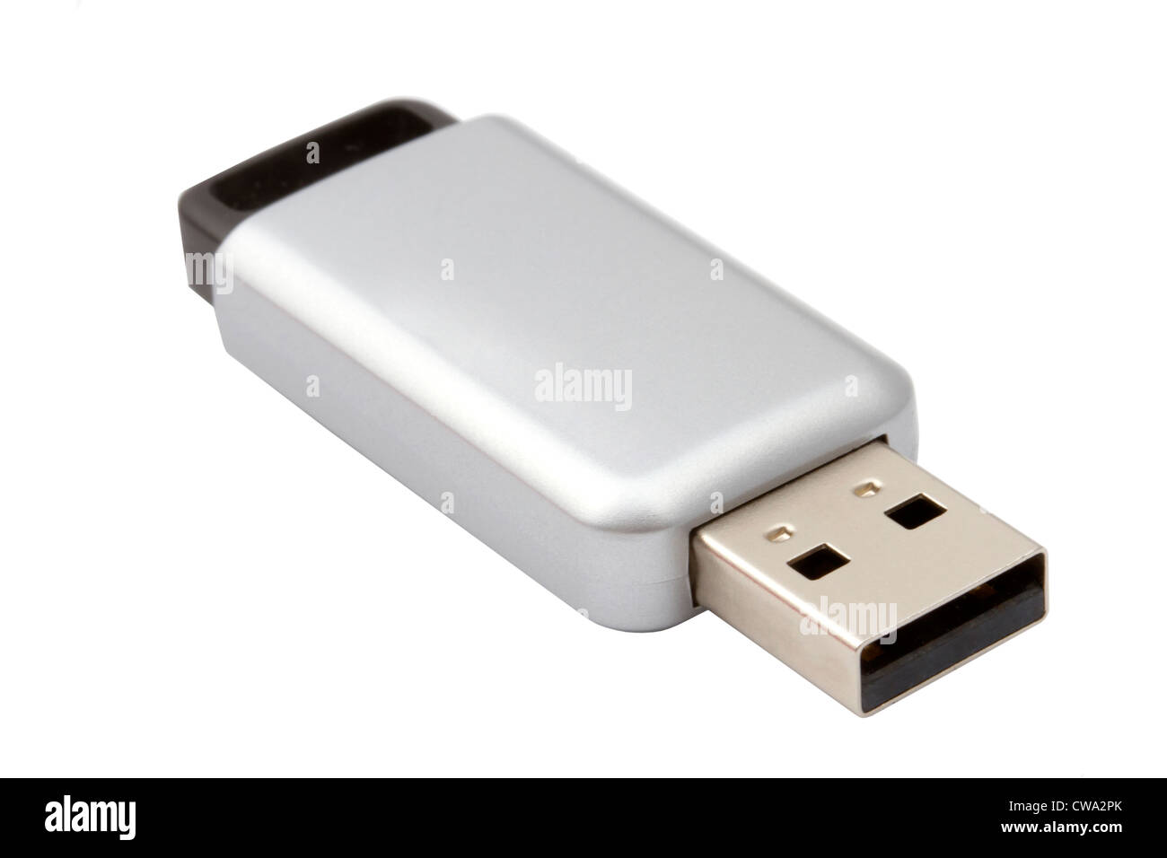 Unità Flash USB isolato su sfondo bianco Foto Stock