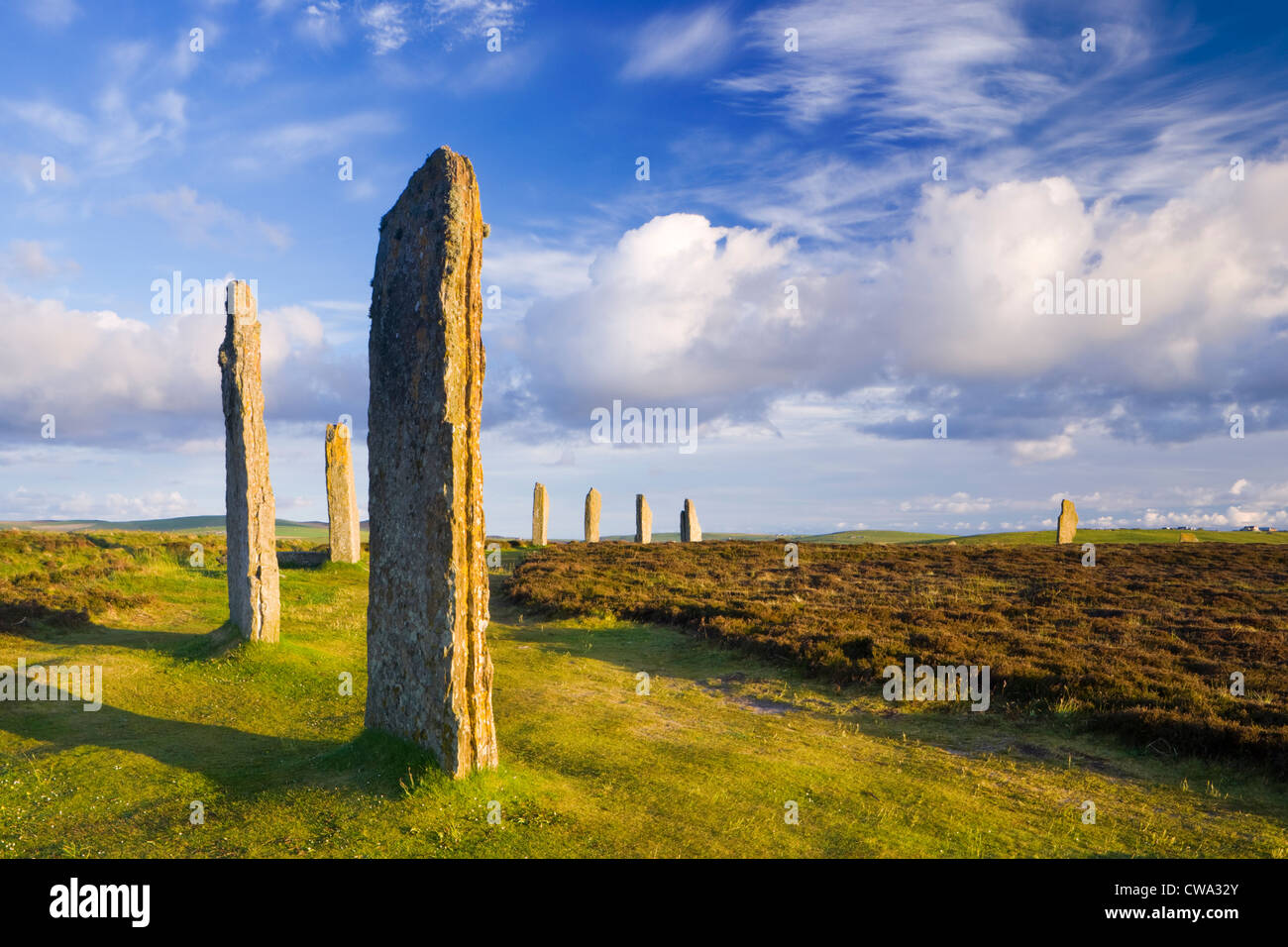 Anello di Brodgar, isole Orcadi Scozia, Regno Unito. Foto Stock