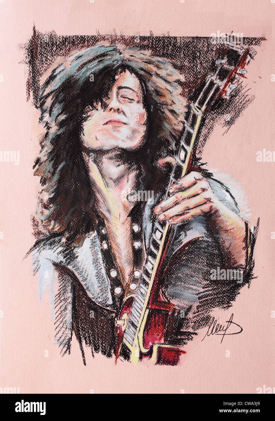 Jimmy Page Foto Stock