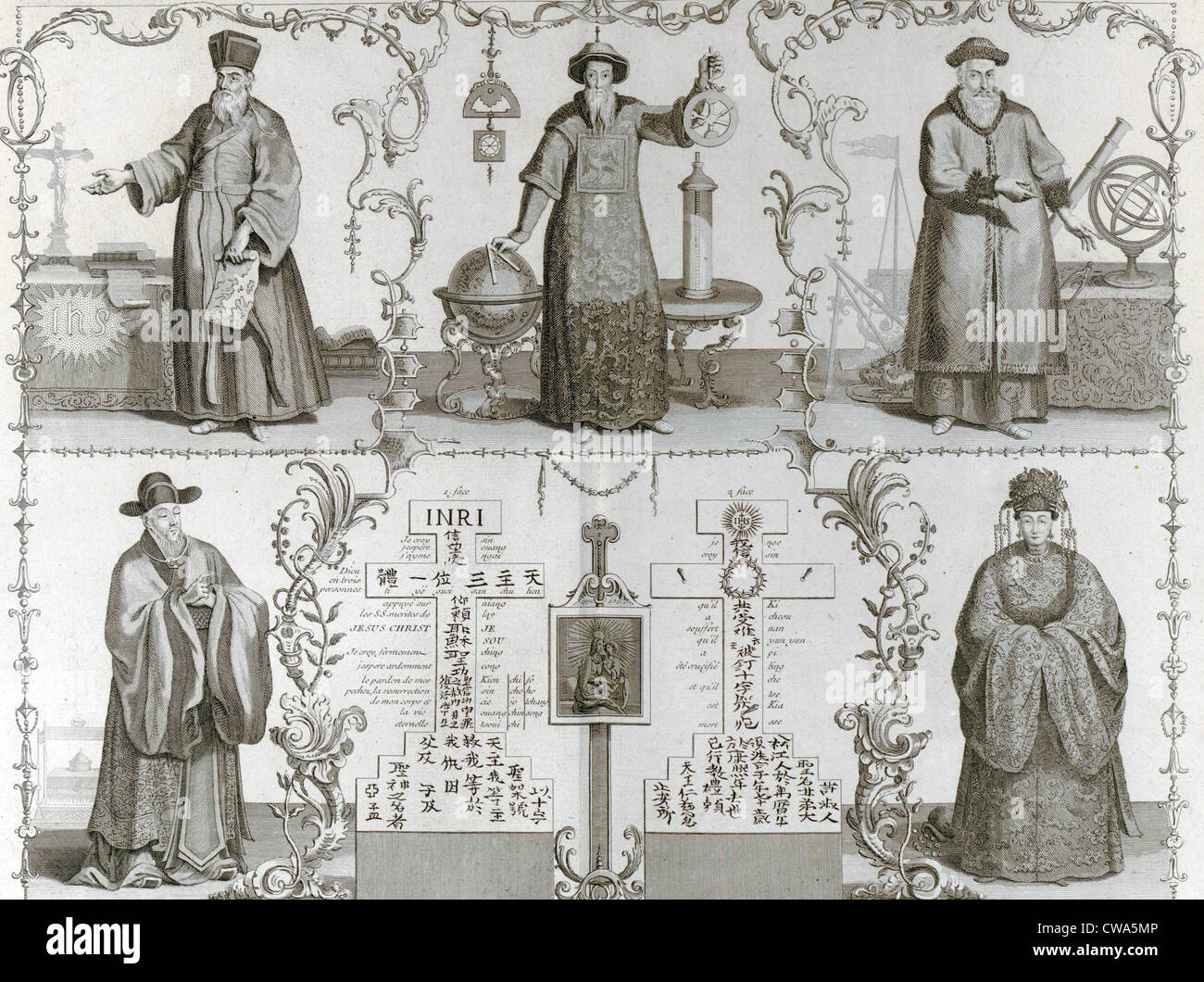Matteo Ricci, un missionario gesuita in Cina (in alto a sinistra) spostato nella società cinese con restrait,l apprendimento del linguaggio e Foto Stock Matteo Ricci, un missionario gesuita in Cina (in alto a sinistra) spostato nella società cinese con restrait,l apprendimento del linguaggio e Foto Stock