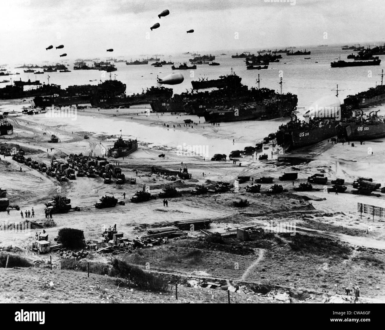 La II Guerra Mondiale, Normandia Beachhead invasione, Francia, giugno 6, 1944. La cortesia: CSU Archivi / Everett Collection Foto Stock