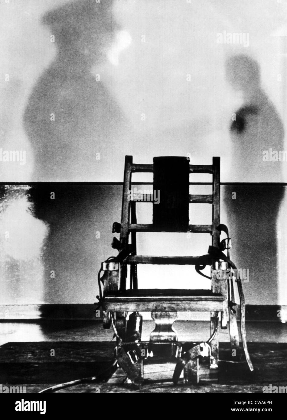 La sedia elettrica che Julius e Ethel Rosenberg erano stati eseguiti in, cantare cantare prigione, 1953. La cortesia: Archivi CSU/Everett Foto Stock