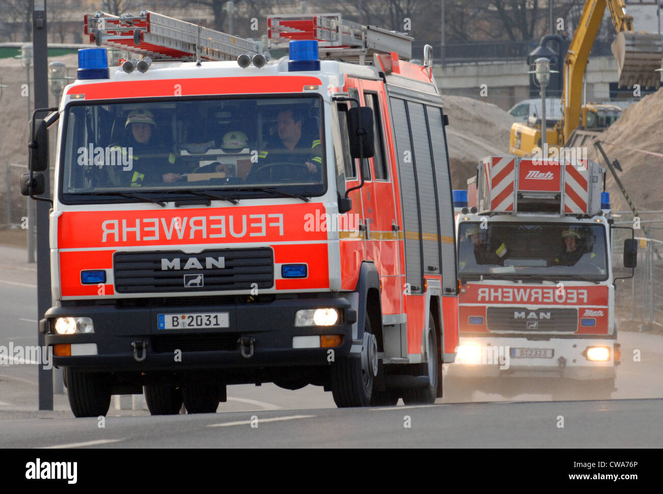 Fire Company di Berlino dei Vigili del Fuoco Foto Stock