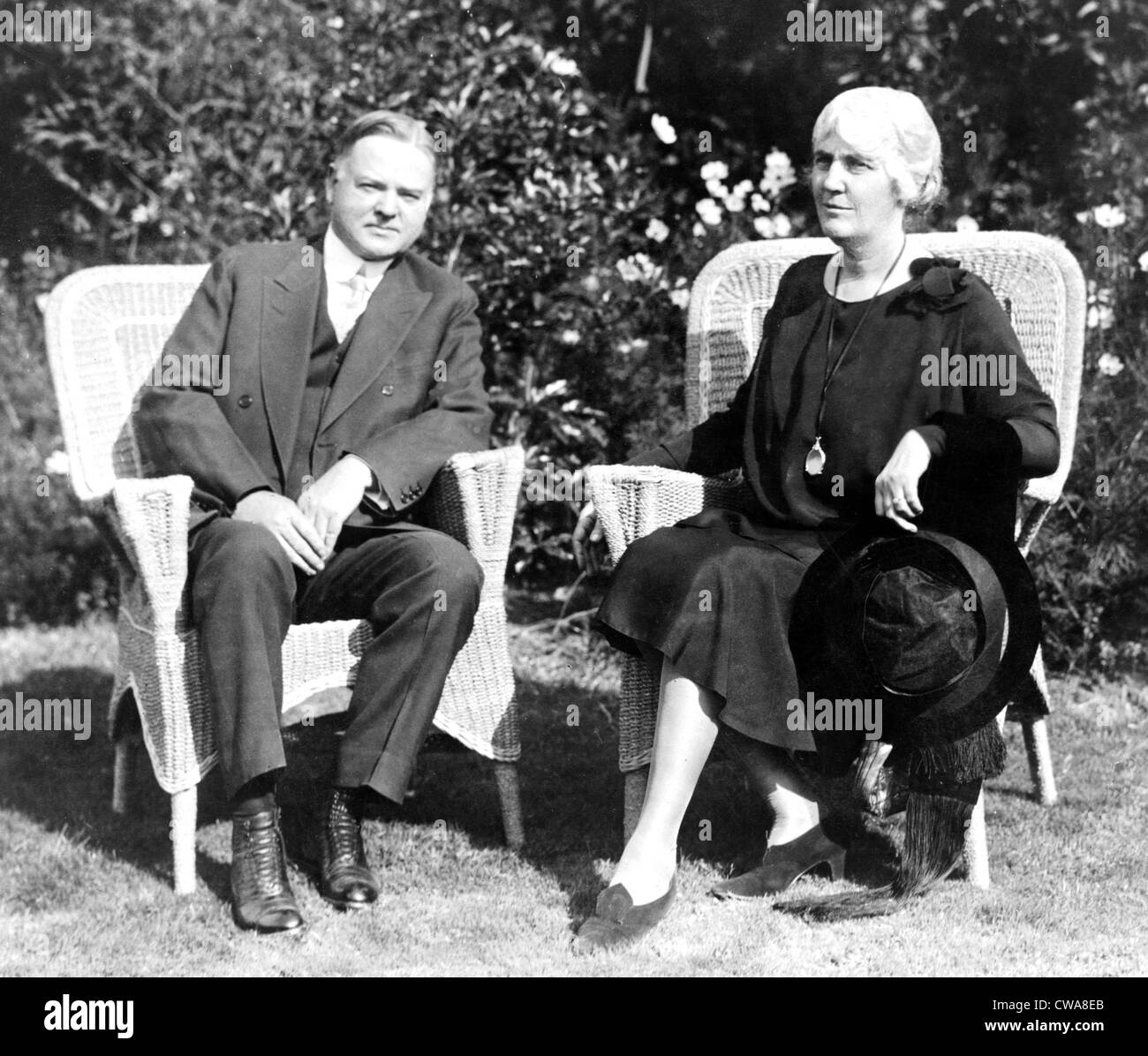 Il presidente Herbert Hoover (1874-1964) con la First Lady Lou Henry Hoover (1874-1944). La sig.ra Hoover era un Stanford educati Foto Stock