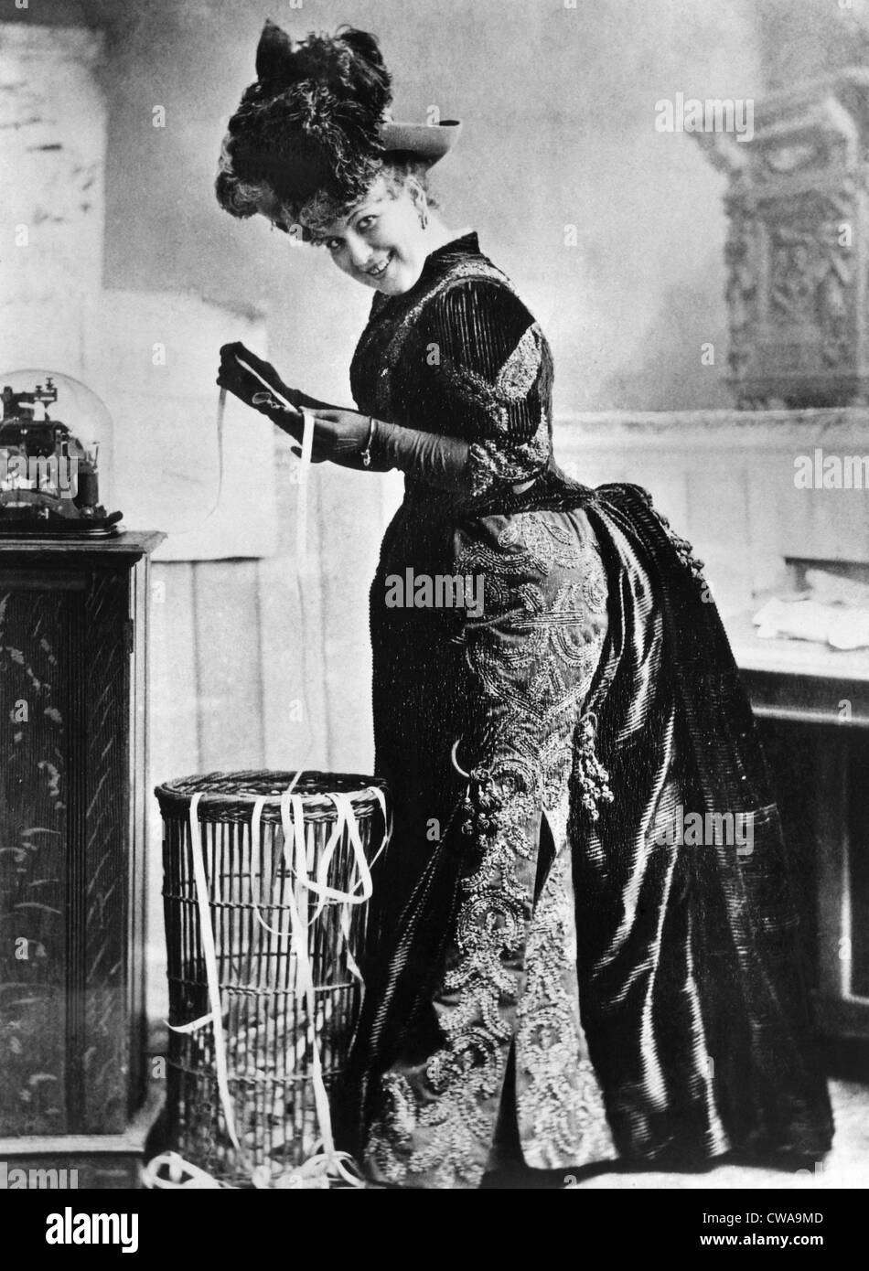 I primi modelli di uno stock ticker, circa 1867. Archivi CSU cortesia Everett Collection Foto Stock
