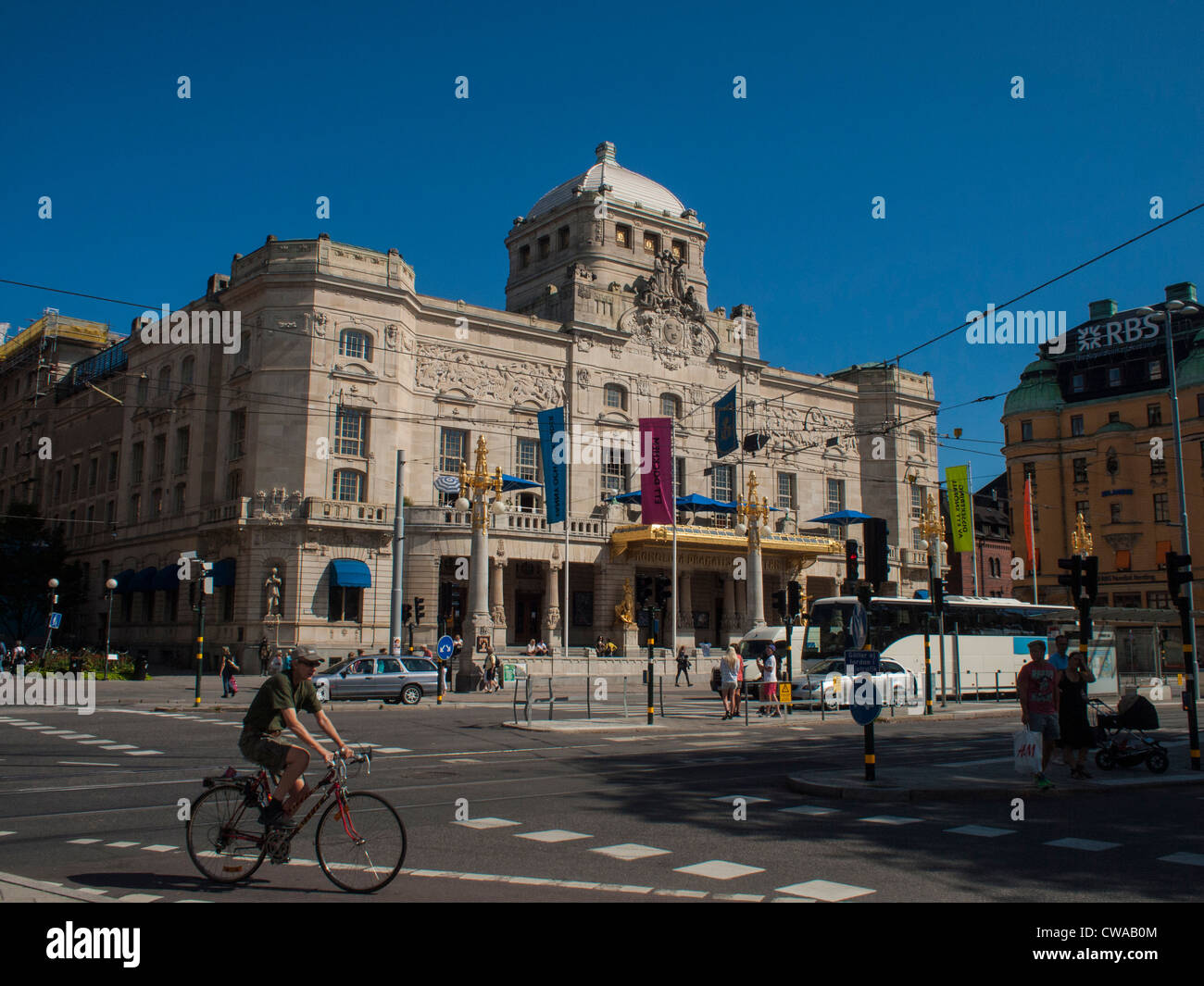 Stoccolma Teatro Drammatico Reale Dramaten a Nybroplan Foto Stock