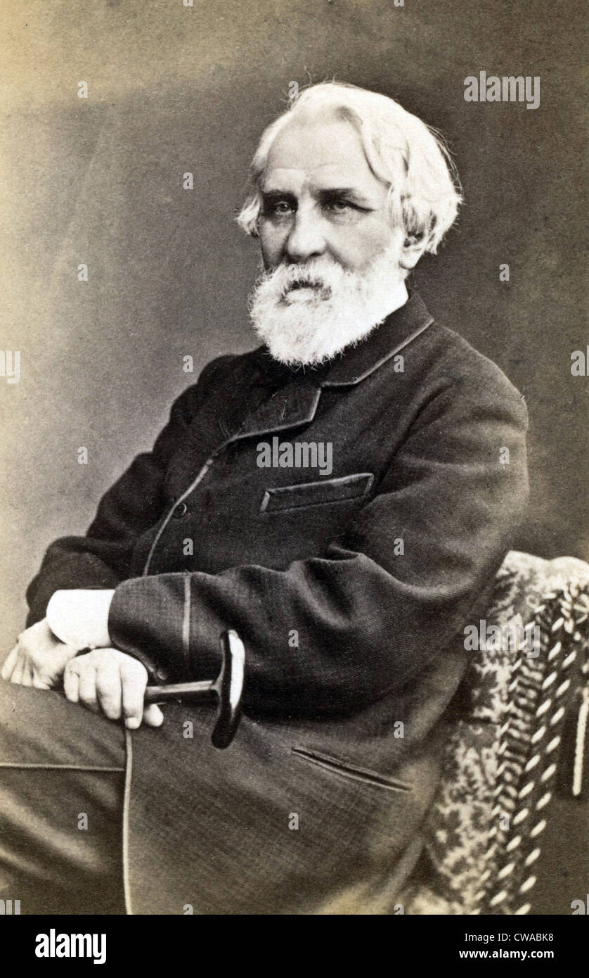 Ivan Sergeevich Turgenev (1818-1883) Russo realistico romanziere e novelliere contrastando la vita rurale, con quella del Foto Stock