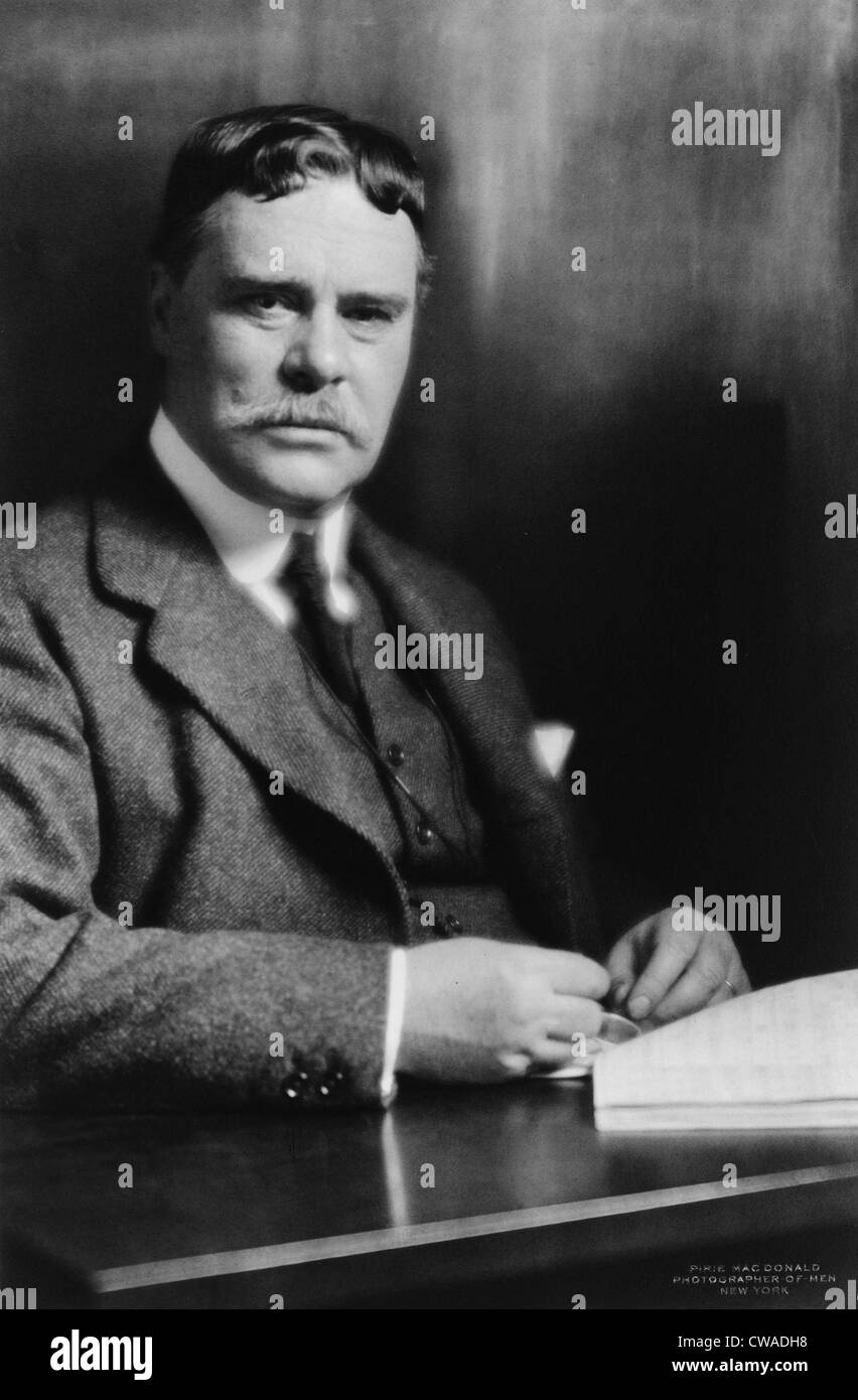 Owen Wister (1860-1938), americano che ha scritto romanzi occidentali, più noto per 'Il Virginian'(1902). Foto Stock