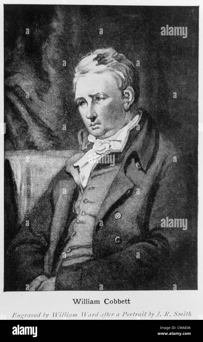William Cobbett (1763-1835) espliciti giornalista inglese guadagnato lo pseudonimo di 'Peter Istrice" per il suo acuto attacchi a Foto Stock