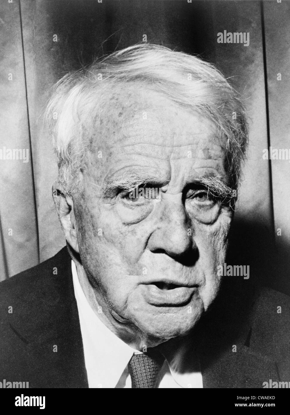 Robert Frost (1874-1963), poeta americano nel 1961. Foto Stock