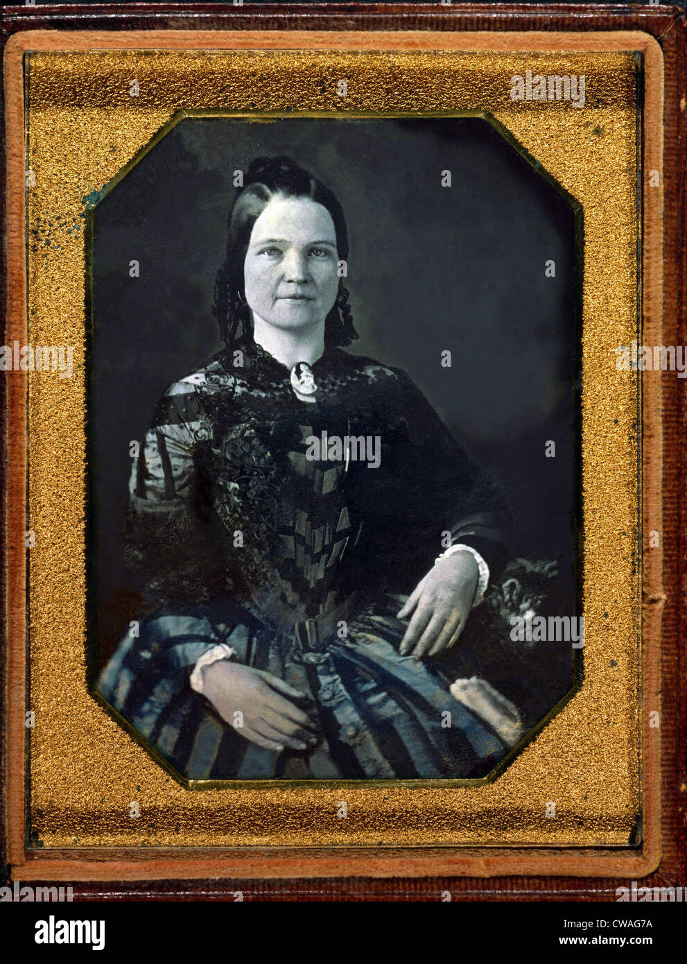 Mary Todd Lincoln (1818-1882), si sposò Abraham Lincoln nel 1842. Daguerreotype del 1846 o 1847. Foto Stock