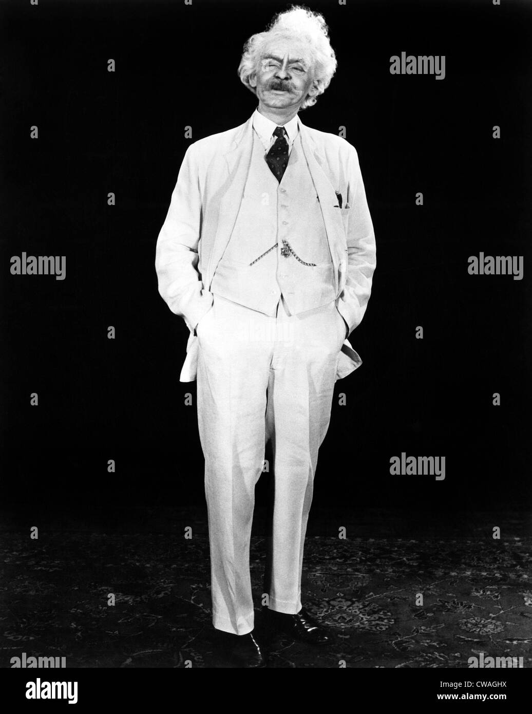 Hal Holbrook come Mark Twain in una serata con Mark Twain, 1960. La cortesia: CSU Archivi / Everett Collection Foto Stock