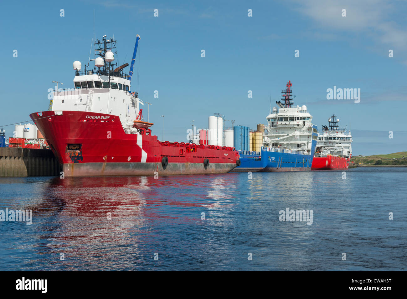 Il porto di Aberdeen Foto Stock