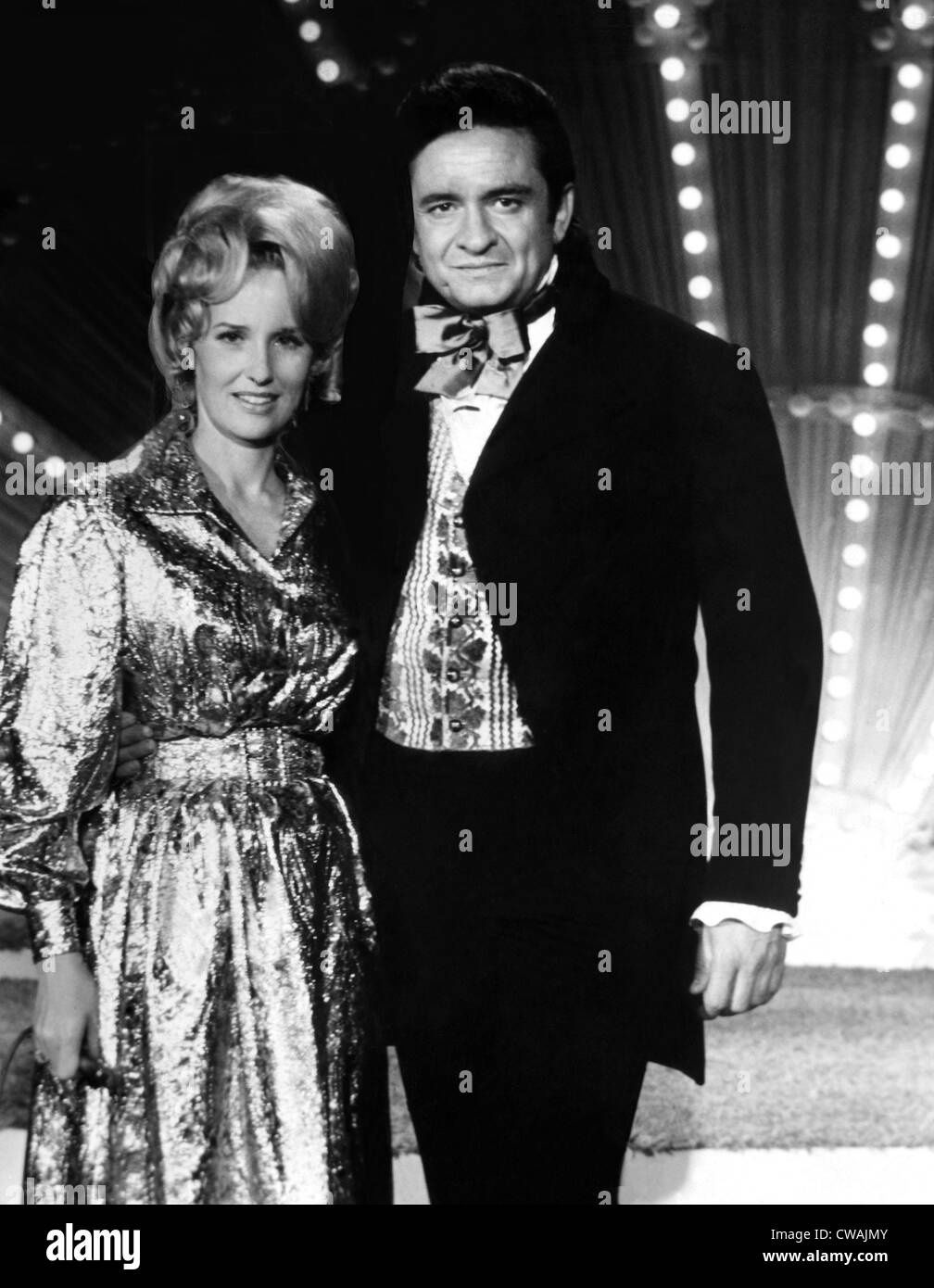 Paese cantanti Tammy Wynette e Johnny Cash, 1971.. La cortesia: CSU Archivi / Everett Collection Foto Stock