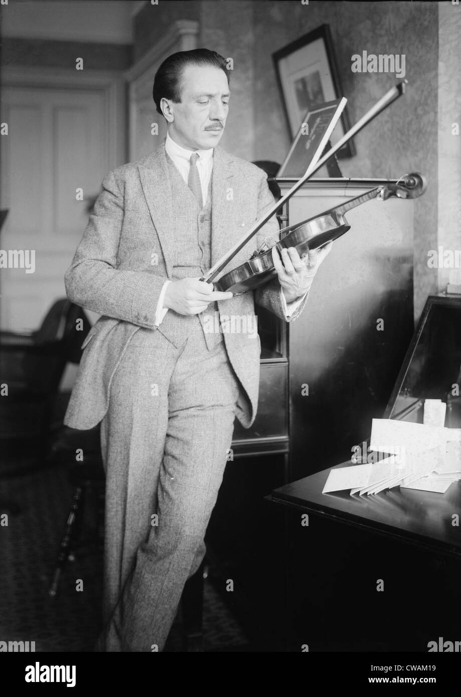 Jacques Thibaud (1880-1953) francese virtuoso violinista. Foto Stock
