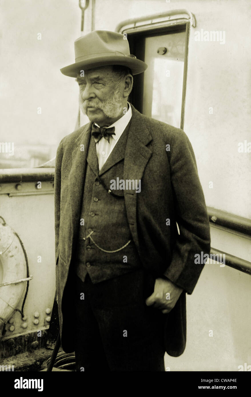 George F. Baker Suor, ricco finanziere americano e banchiere. Ca. 1910. Foto Stock