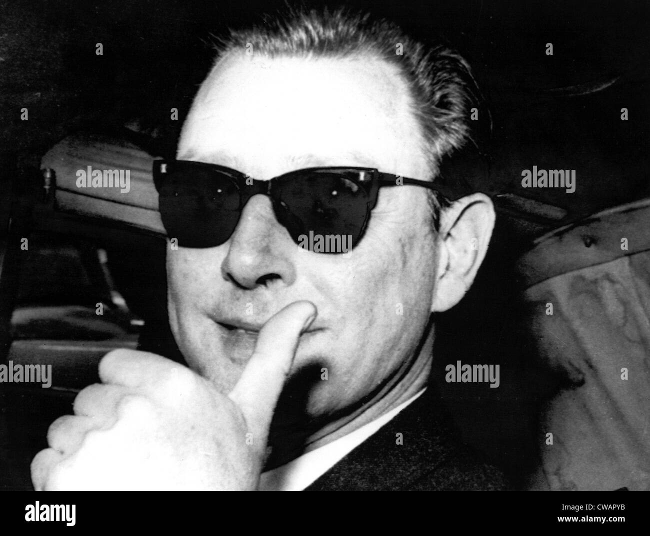 Dr Stephen Ward sul suo modo di prova al Old Bailey, Londra, 22 luglio 1963. La cortesia: CSU Archivi / Everett Collection Foto Stock