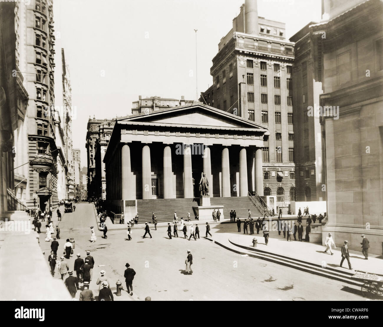 Federal Hall National Memorial in 1915, quando ha servito come Federal Reserve Sub-tesoro. L edificio è stato costruito nel 1836, sul Foto Stock