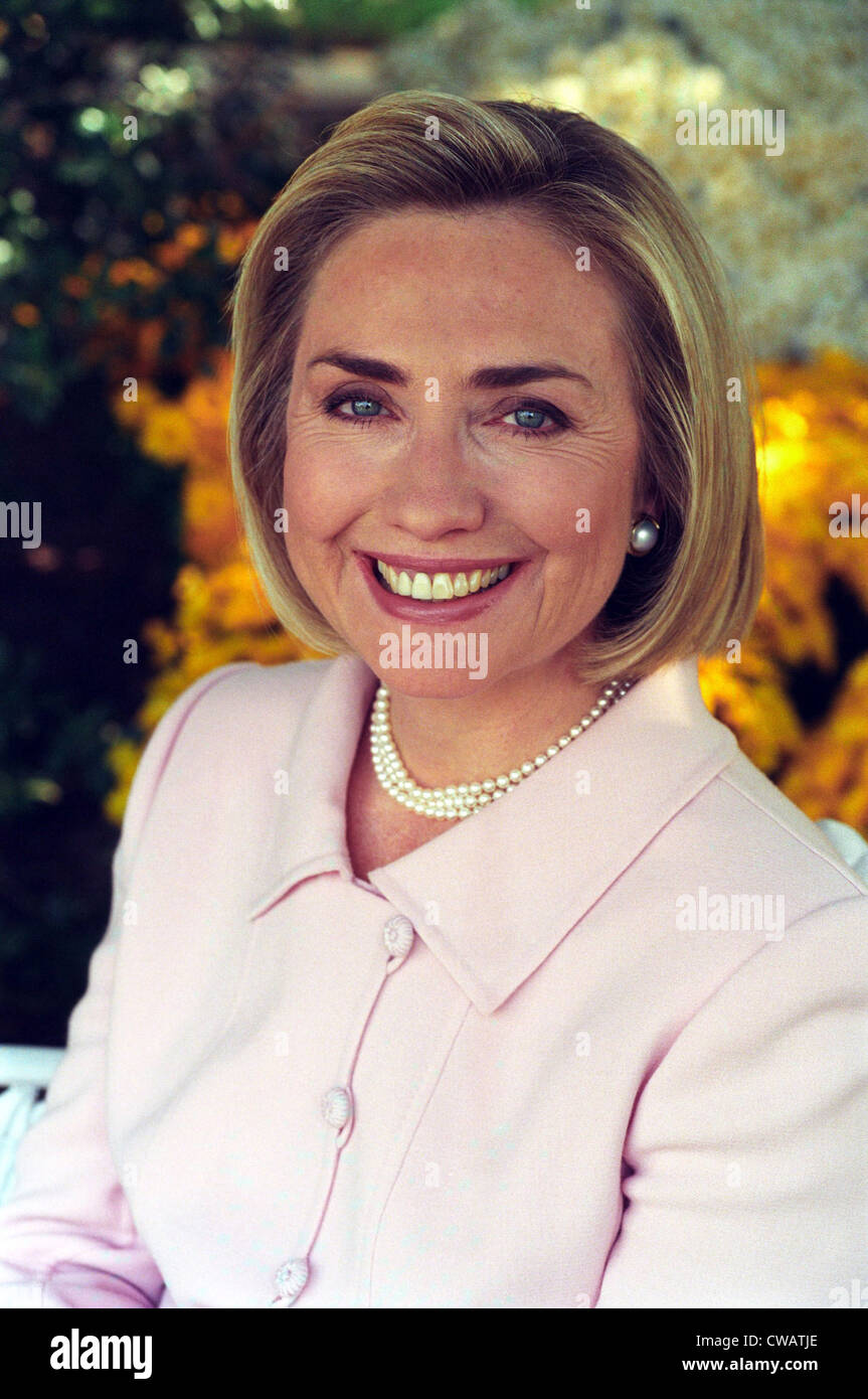 Hillary Rodham Clinton in una casa bianca ritratto preso su Ottobre 8, 1997. In tutto il suo tempo come in primo luogo signora Hillary Foto Stock