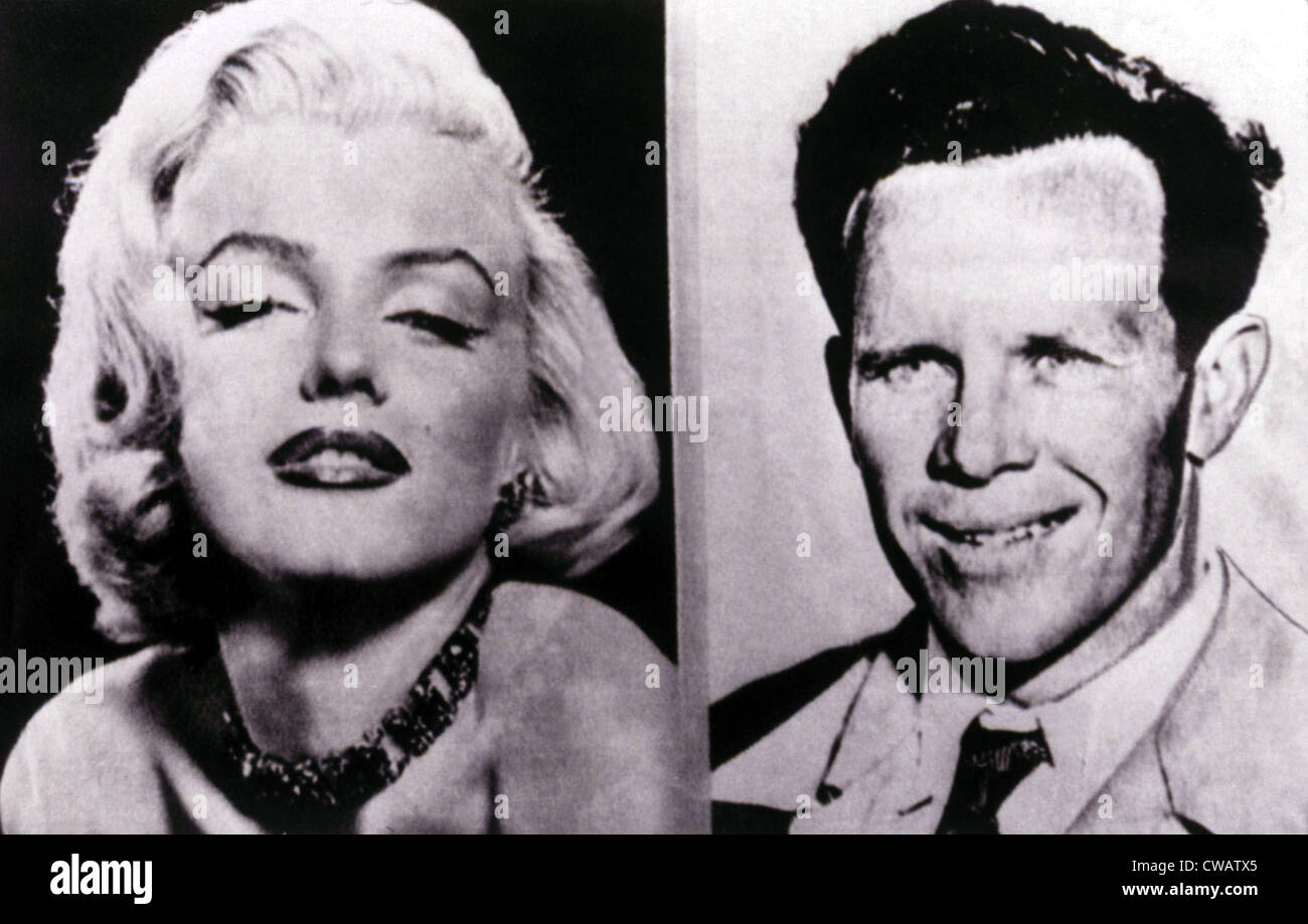 Marilyn Monroe, James Dougherty, il suo primo marito. La cortesia: CSU Archivi / Everett Collection Foto Stock