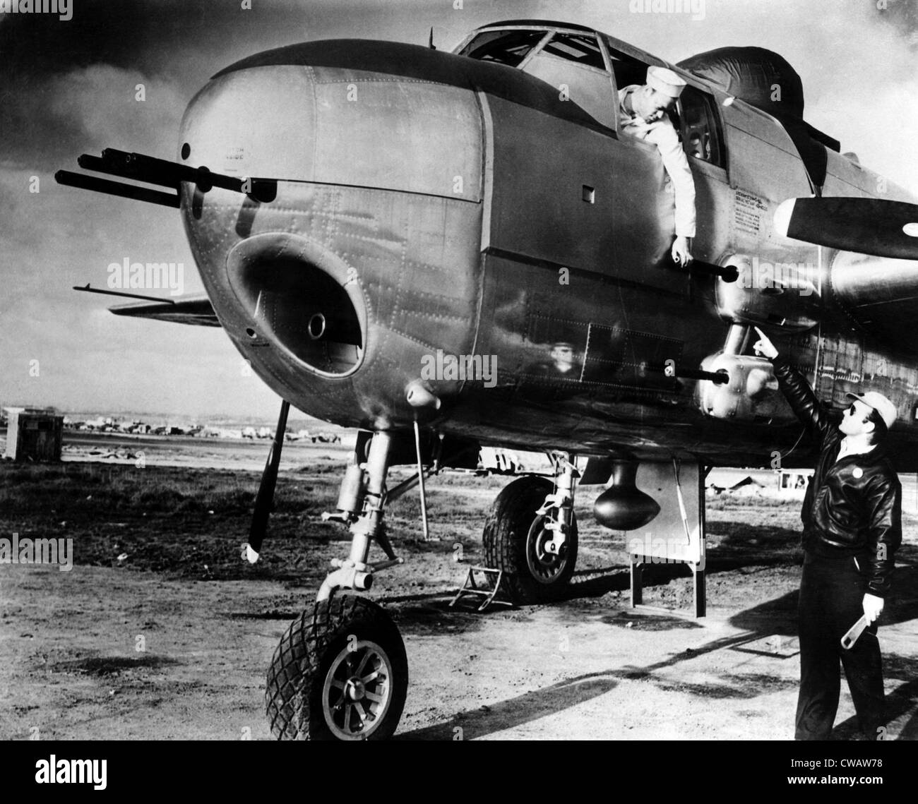 B-25 bombardiere Mitchell, utilizzate contro i tedeschi durante la II Guerra Mondiale, aprile 1944. La cortesia: Archivi CSU/Everett Collection Foto Stock